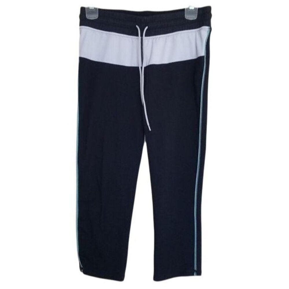 Fabletics Womens Black & White Capri Joggers Size M